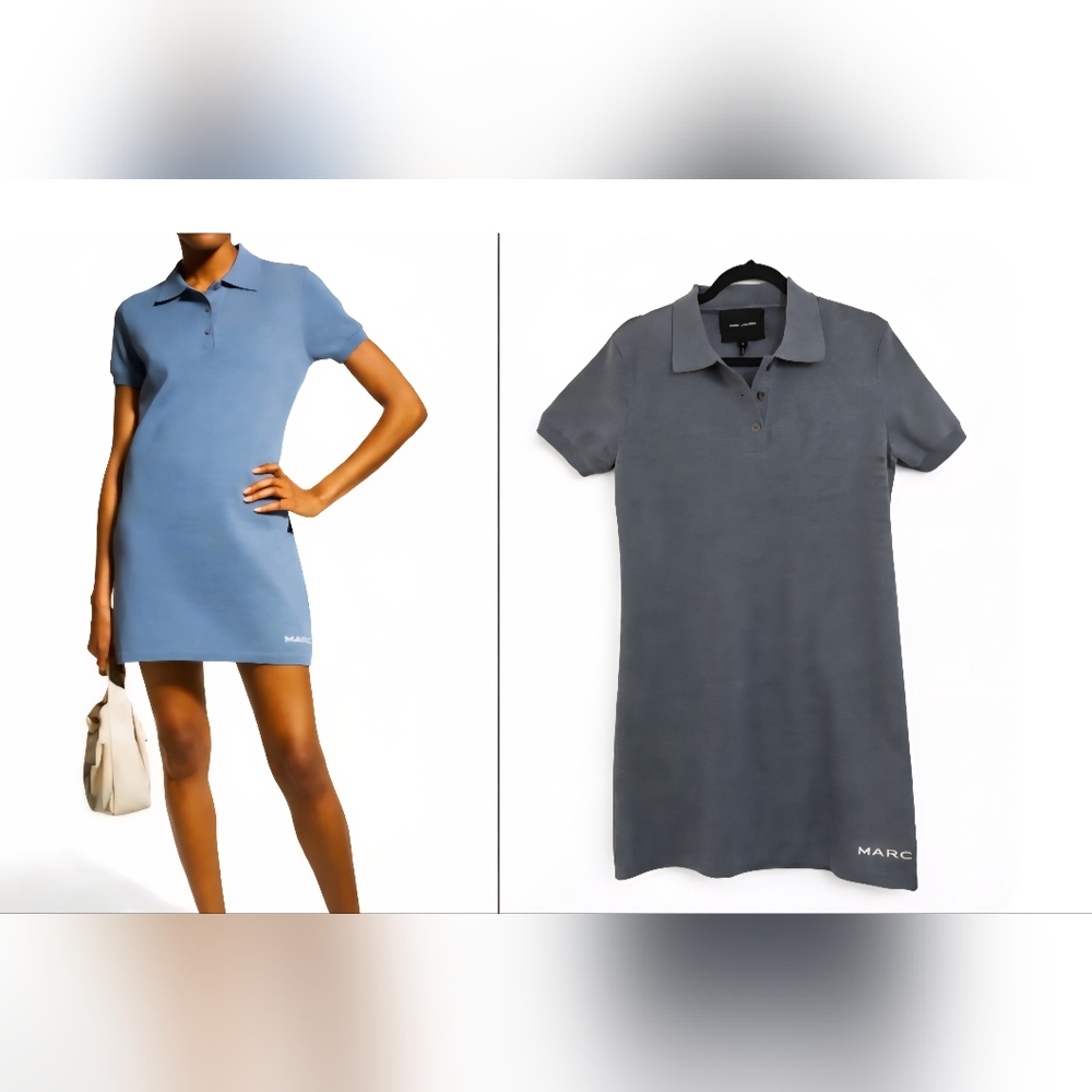 Marc Jacobs Blue Shadow Tennis Polo Dress. Size L. Like New.